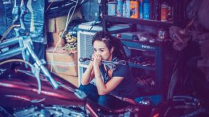 A mechanic working a safety-sensitive position in a garage