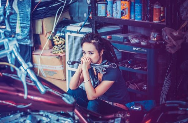 A mechanic working a safety-sensitive position in a garage